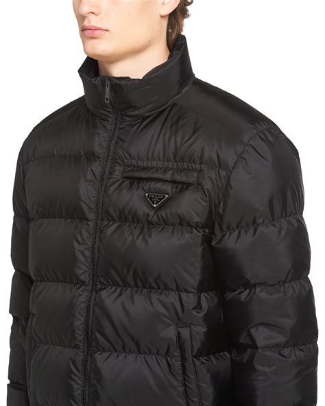 prada puffer jacket cream|prada puffer jacket men.